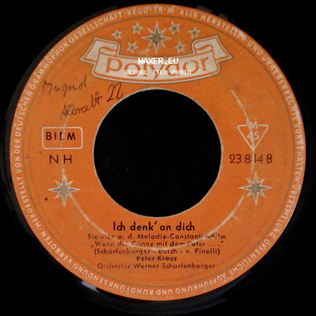 Peter Kraus - Ich Denk' An Dich / Sugar-Baby side A