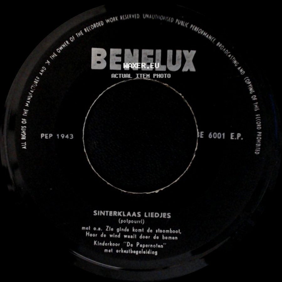 Unknown Artist - Sinterklaas Liedjes (Potpourri) / Sinterklaas Liedjes (Potpourri) side A