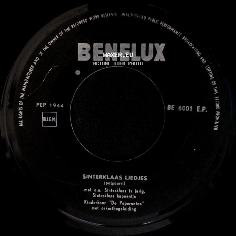 Unknown Artist - Sinterklaas Liedjes (Potpourri) / Sinterklaas Liedjes (Potpourri) side B