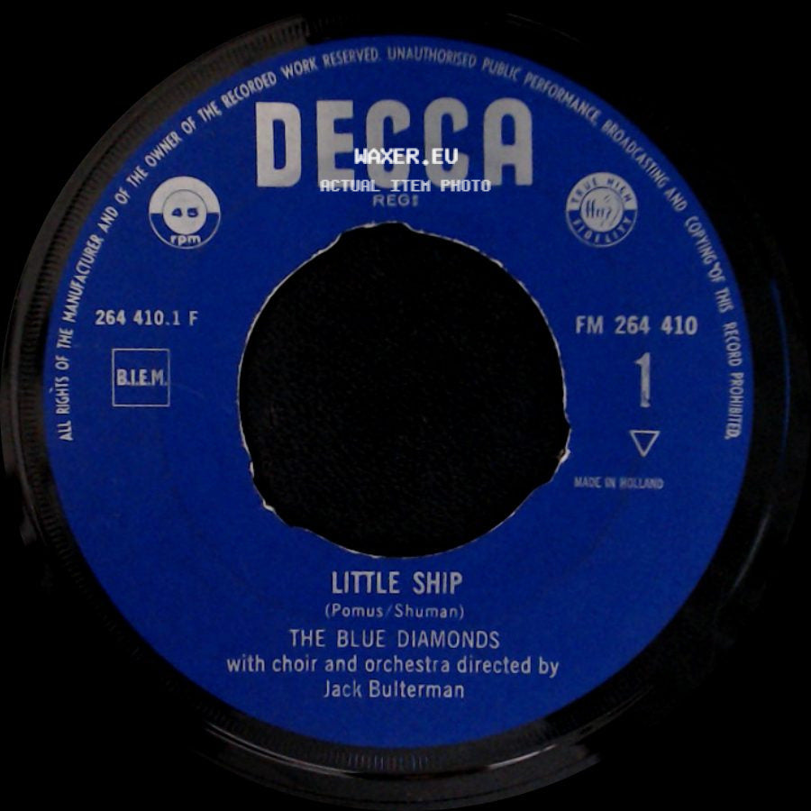 The Blue Diamonds - Little Ship / Jealousy side A