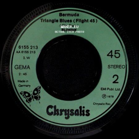 Blondie - Denis / Bermuda Triangle Blues (Flight 45) side B