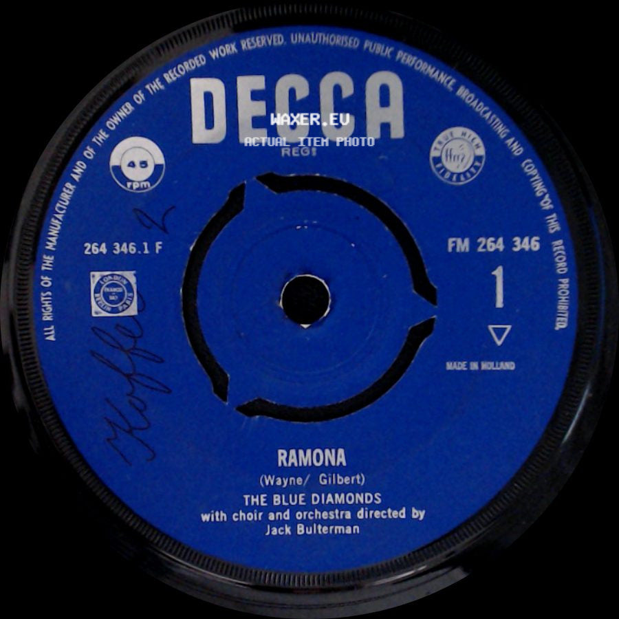 The Blue Diamonds - Ramona / All Of Me side A