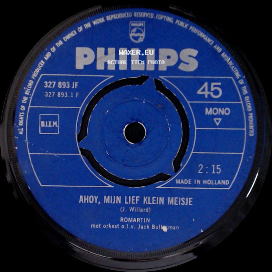 Romartin - Ahoy, Mijn Lief Klein Meisje / In 't Kro Egje Van Janus Op Katendrecht side A
