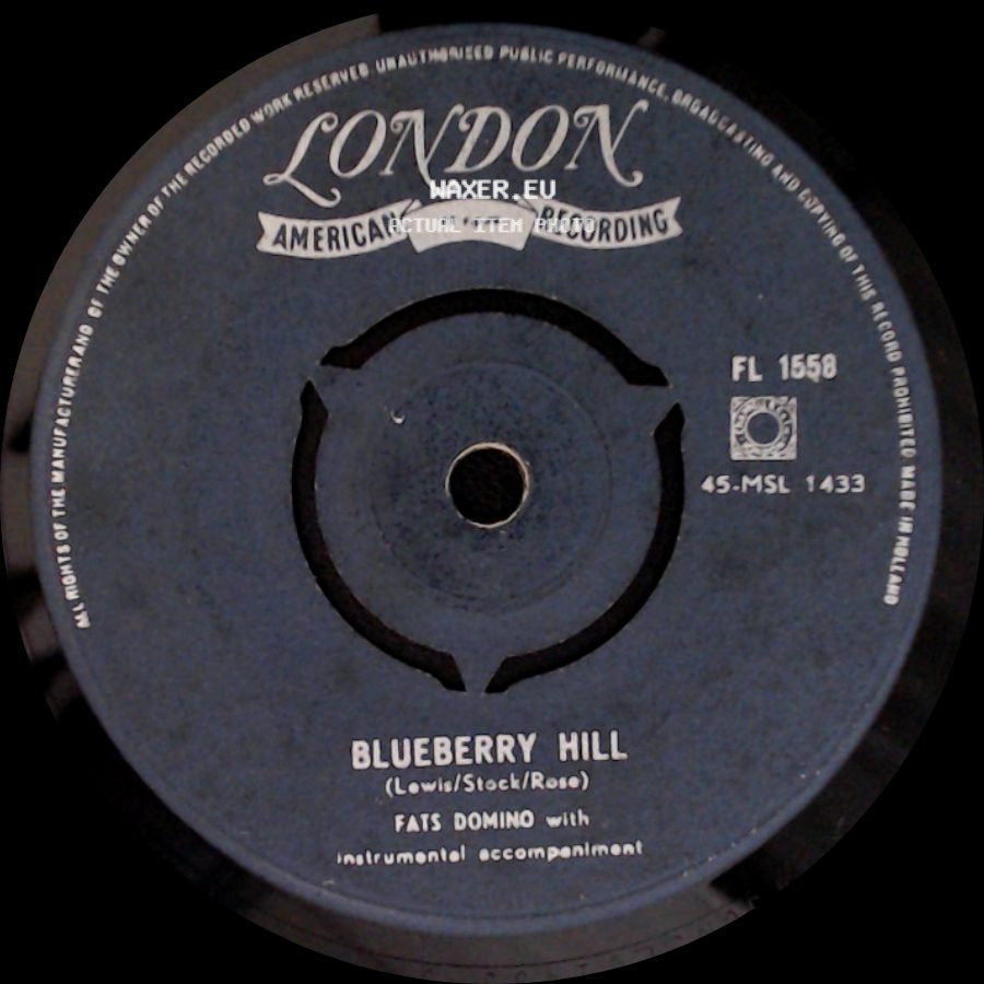 Fats Domino - I Can't Go On / Blueberry Hill side B