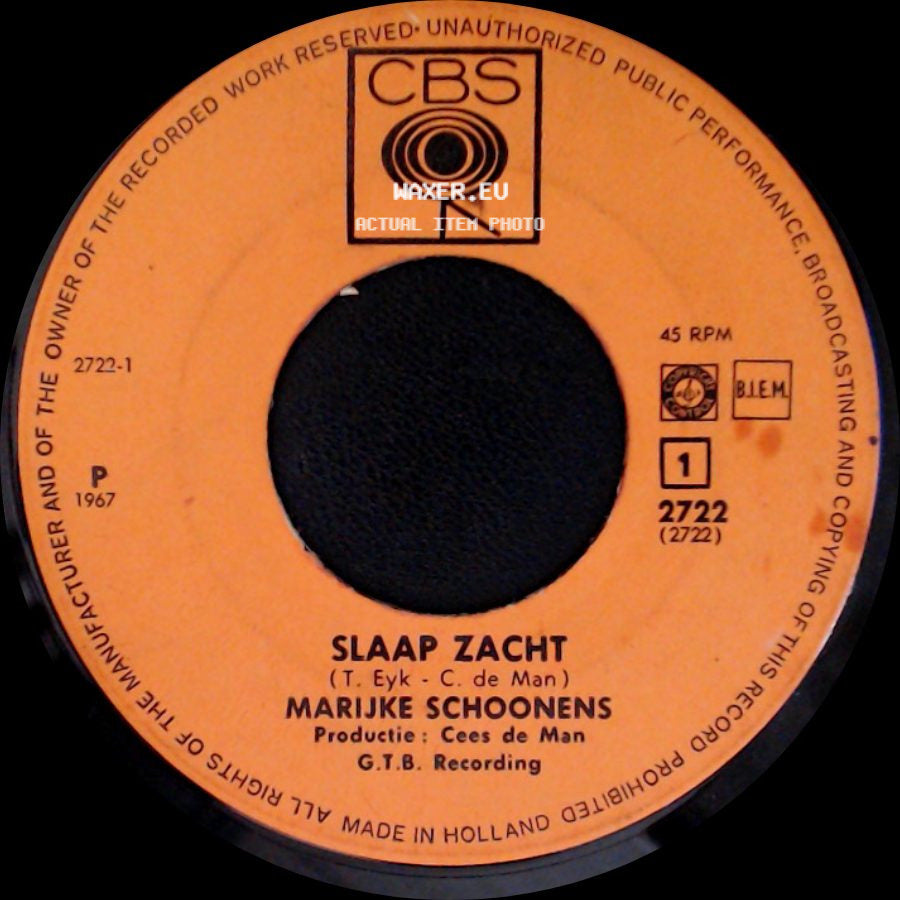 Marijke Schoonens - Diedeldomdijne / Slaap Zacht side B