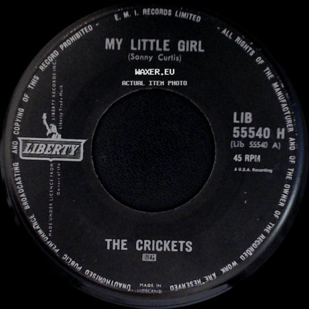The Crickets - Teardrops Fall Like Rain / My Little Girl side B