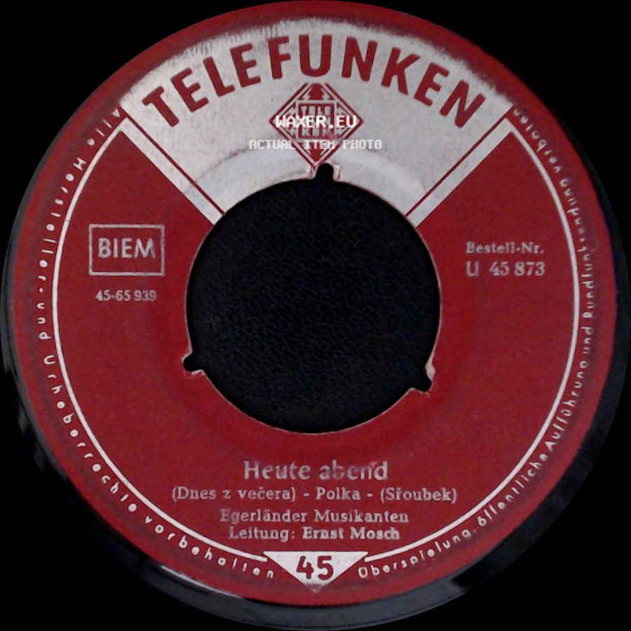 Egerländer Musikanten - Abendläuten / Heute Abend (Dnes Z Večera) - Polka side B