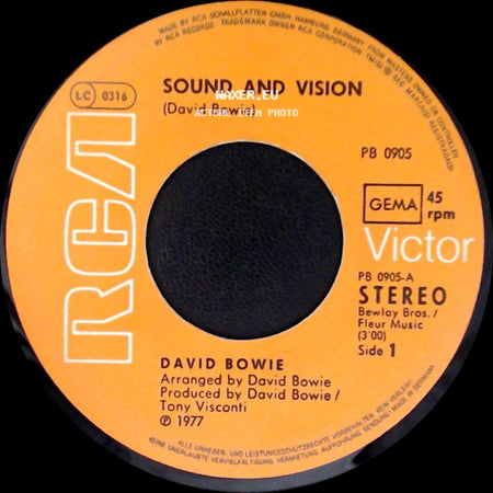 David Bowie - Sound And Vision / A New Career In A New Town side A