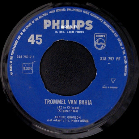 Anneke Grönloh - Trommel Van Bahia / Brandend Zand side A