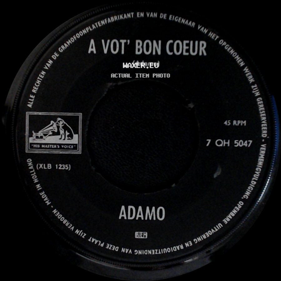 Adamo - A Vot' Bon Coeur / Dolce Paola side A