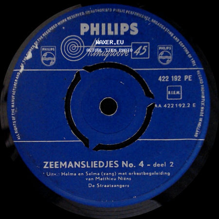 De Straatzangers - Zeemansliedjes No. 4 - Deel 2 / Zeemansliedjes No. 4 - Deel 1 side A