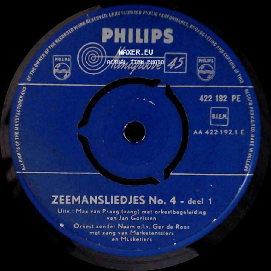 De Straatzangers - Zeemansliedjes No. 4 - Deel 2 / Zeemansliedjes No. 4 - Deel 1 side B