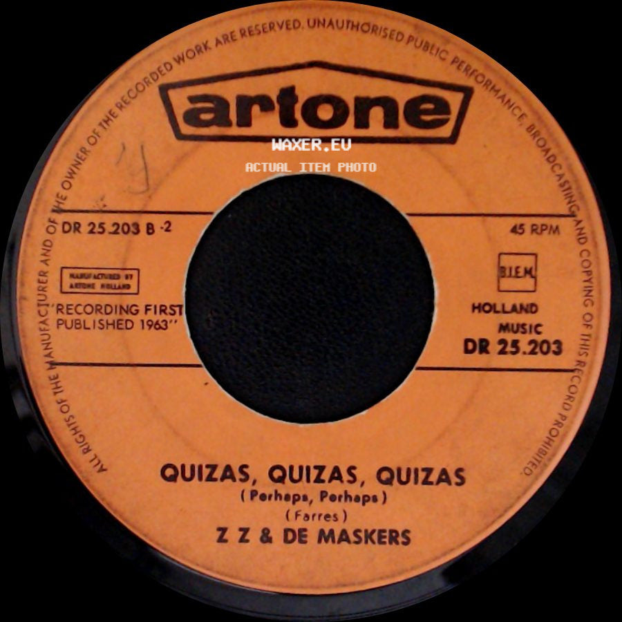 Z Z & De Maskers - La Comparsa / Quizas, Quizas, Quizas side B