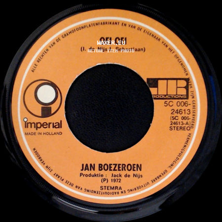 Jan Boezeroen - Oei Oei / Midden In De Nacht side A