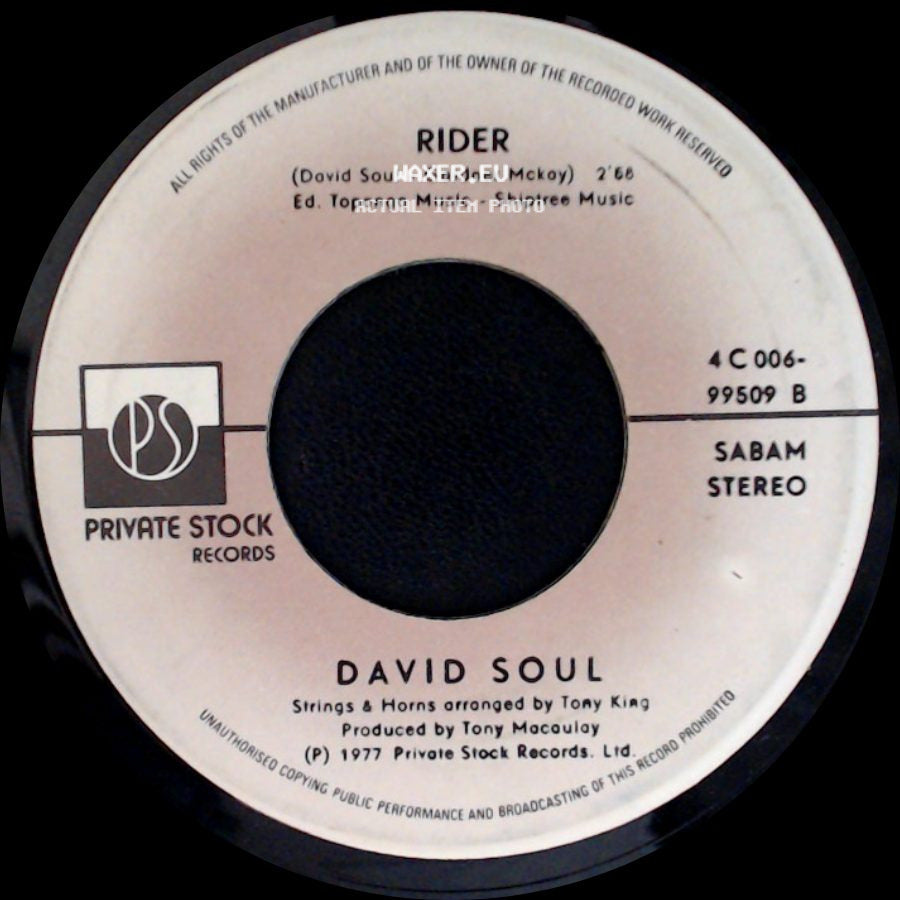 David Soul - Silver Lady / Rider side B