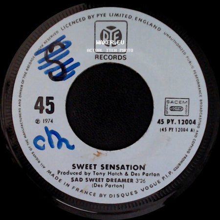 Sweet Sensation - Sad Sweet Dreamer / Surething, Yes I Do side A