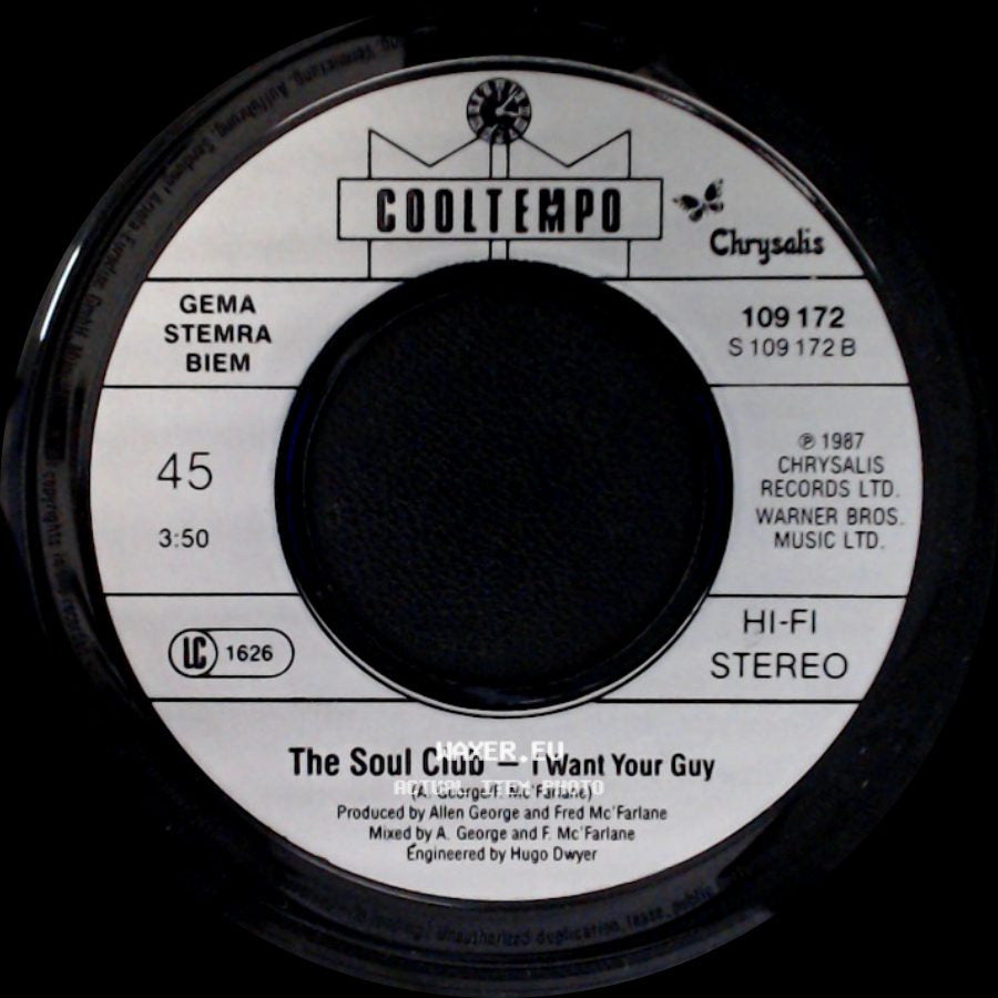 The Soul Club - I Want Your Guy / I Want Your Guy side A