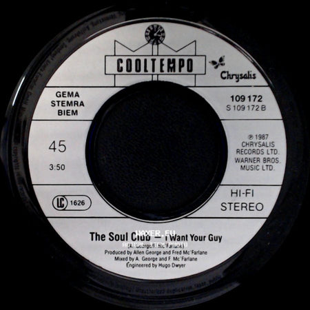 The Soul Club - I Want Your Guy / I Want Your Guy side A