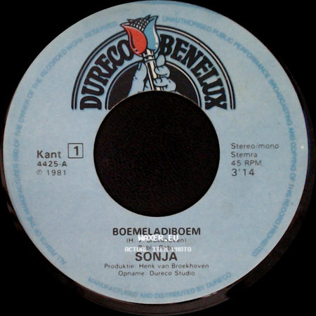 Sonja - Boemeladiboem / Johnny, Oh Johnny side A