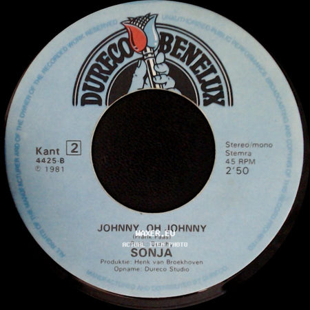 Sonja - Boemeladiboem / Johnny, Oh Johnny side B