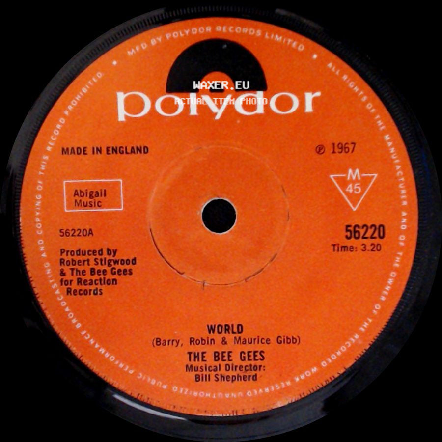 The Bee Gees - World / Sir Geoffrey Saved The World side A