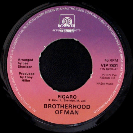Brotherhood Of Man - Figaro / You Can Say That Again side A