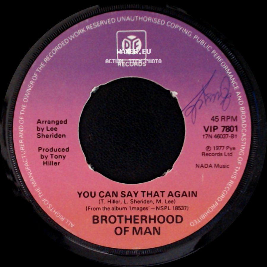 Brotherhood Of Man - Figaro / You Can Say That Again side B
