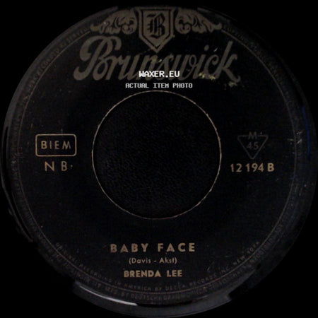 Brenda Lee - Baby Face / Sweet Nothin's side A