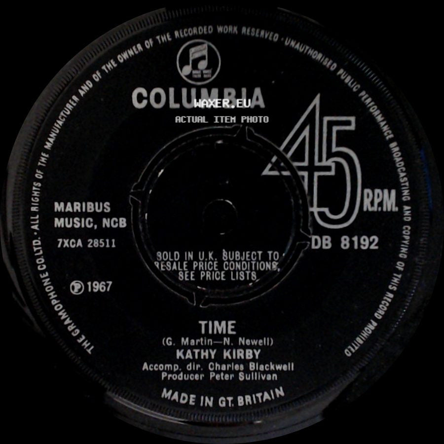 Kathy Kirby - Time / In All The World side A
