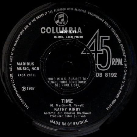 Kathy Kirby - Time / In All The World side A