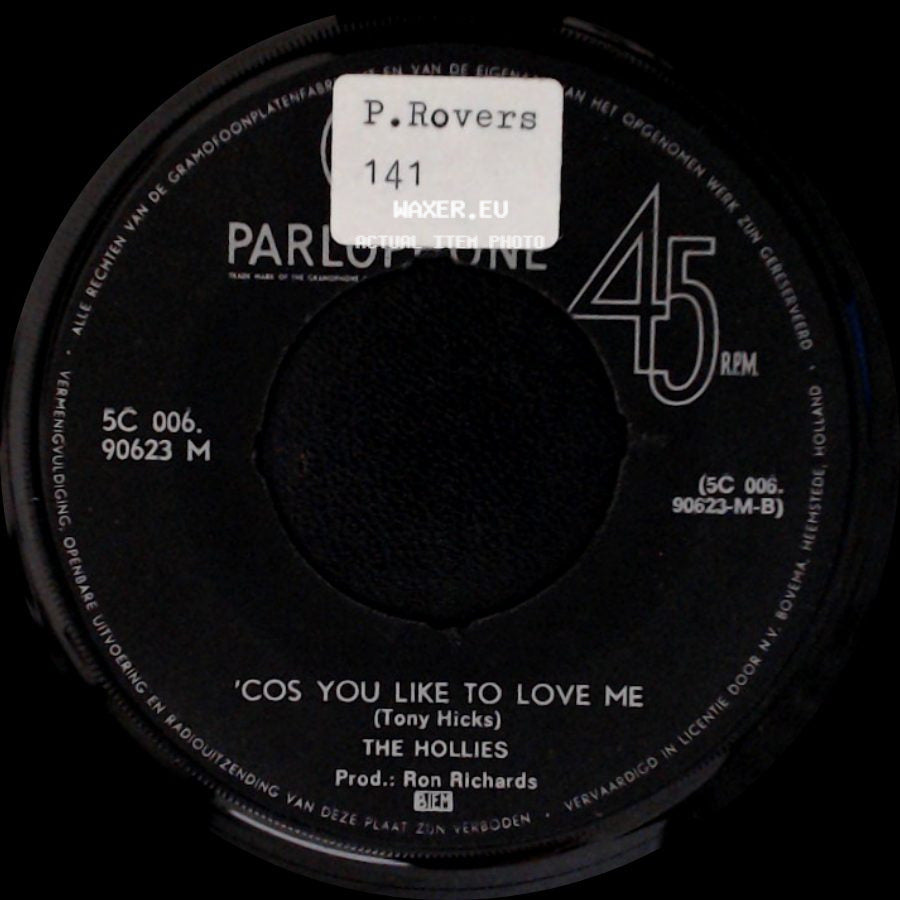 The Hollies - He Ain't Heavy ... He's My Brother / 'cos You Like To Love Me side B