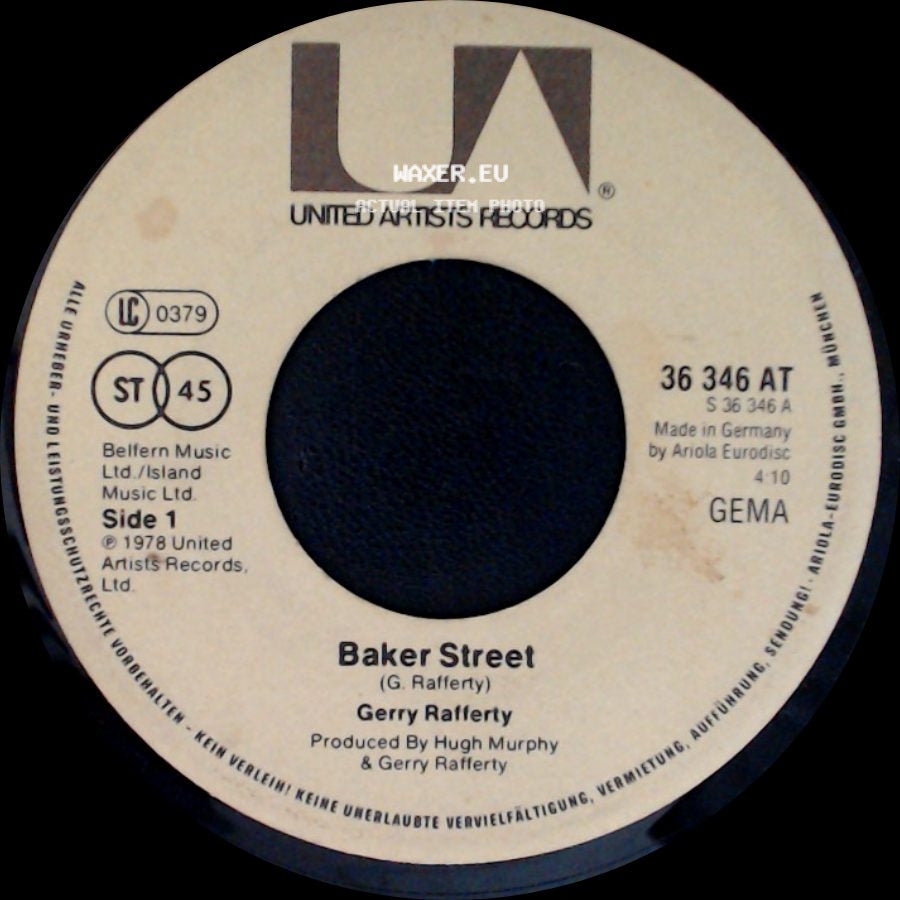 Gerry Rafferty - Baker Street / Big Chance In The Weather side A
