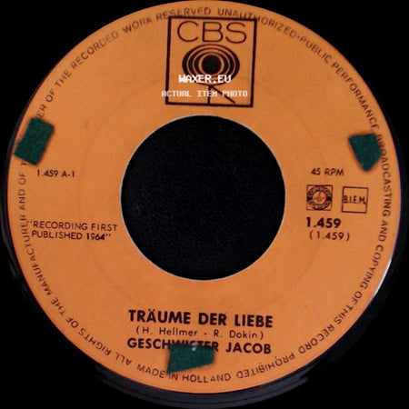Geschwister Jacob - Träume Der Liebe / So Einen Boy side A