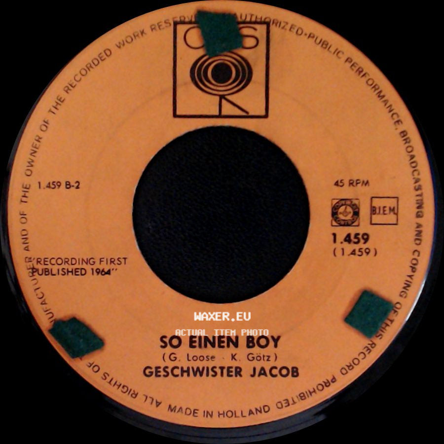 Geschwister Jacob - Träume Der Liebe / So Einen Boy side B