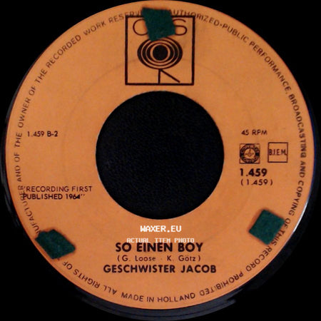 Geschwister Jacob - Träume Der Liebe / So Einen Boy side B