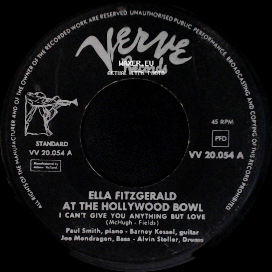 Ella Fitzgerald - At The Hollywood Bowl (Can't Give You Anything But Love) / At The Hollywood Bowl side B