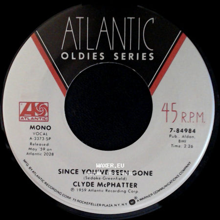 Clyde Mcphatter - Since You've Been Gone / Without Love (There Is Nothing) side A