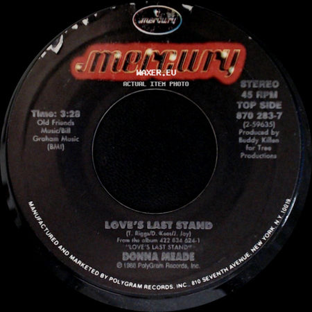 Donna Meade - I'm Out Of The Blue / Love's Last Stand side B