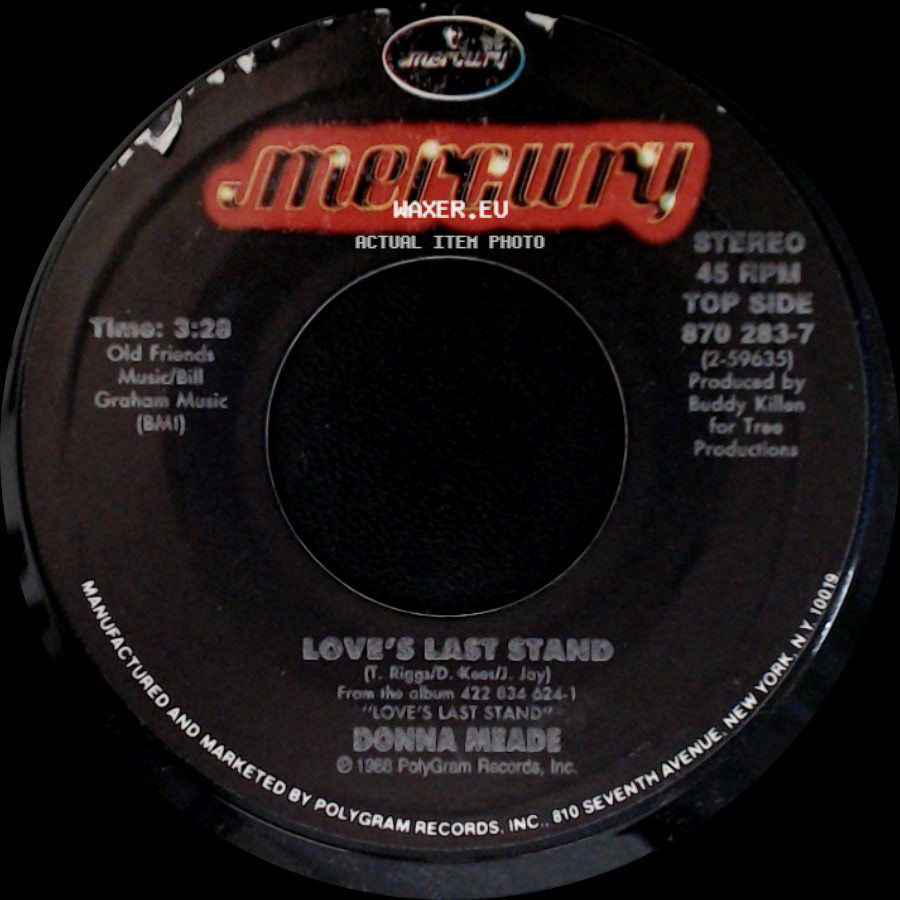 Donna Meade - I'm Out Of The Blue / Love's Last Stand side B