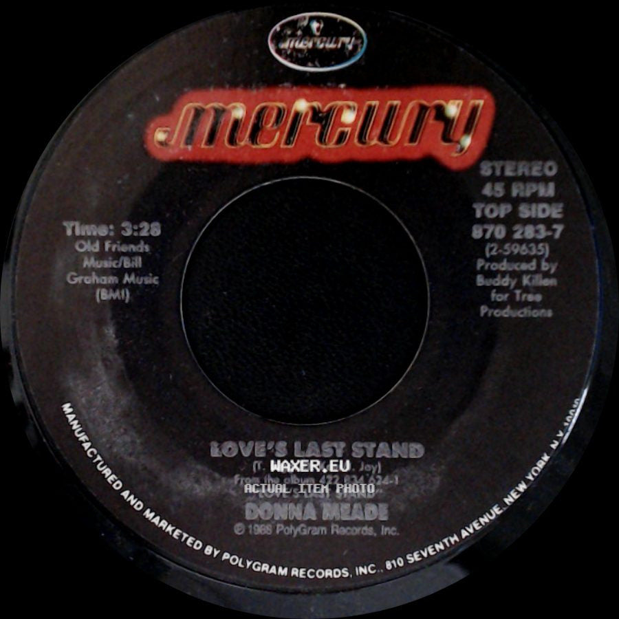 Donna Meade - I'm Out Of The Blue / Love's Last Stand side B