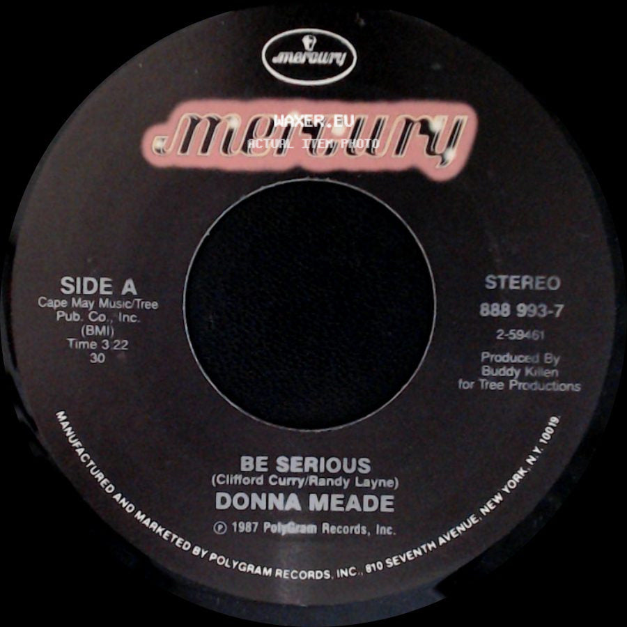 Donna Meade - Be Serious / I'm Out Of The Blue side A