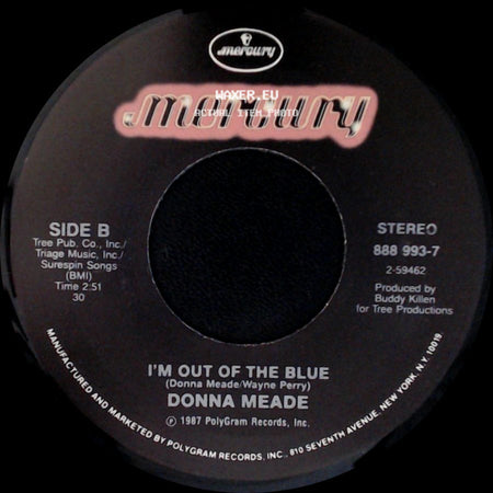 Donna Meade - Be Serious / I'm Out Of The Blue side B