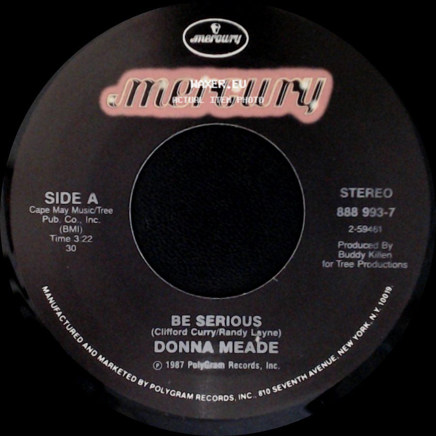Donna Meade - Be Serious / I'm Out Of The Blue side A