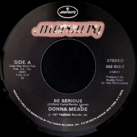 Donna Meade - Be Serious / I'm Out Of The Blue side A