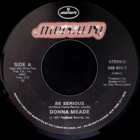 Donna Meade - Be Serious / I'm Out Of The Blue side A