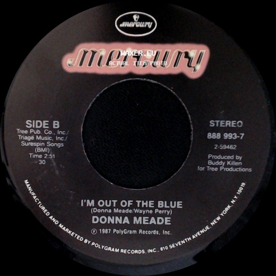 Donna Meade - Be Serious / I'm Out Of The Blue side B