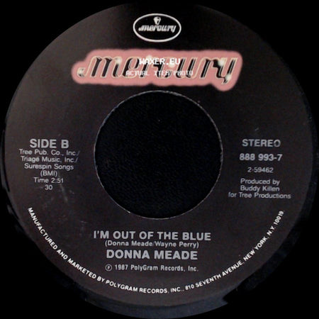 Donna Meade - Be Serious / I'm Out Of The Blue side B