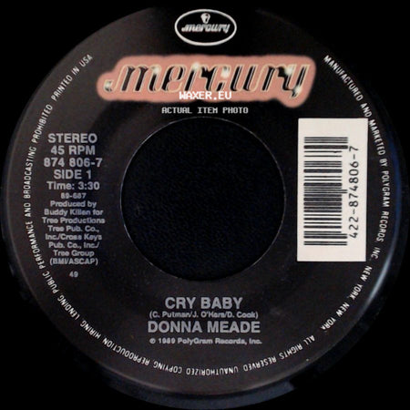 Donna Meade - Cry Baby / The Chokin' Kind side A