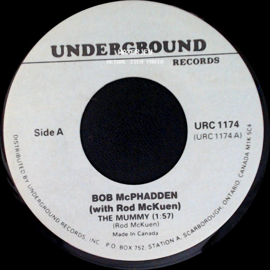 Bob Mcphadden (With Rod Mckuen) / Frank Gallop - The Mummy (1:57) / The Ballad Of Irving (2:57) side A