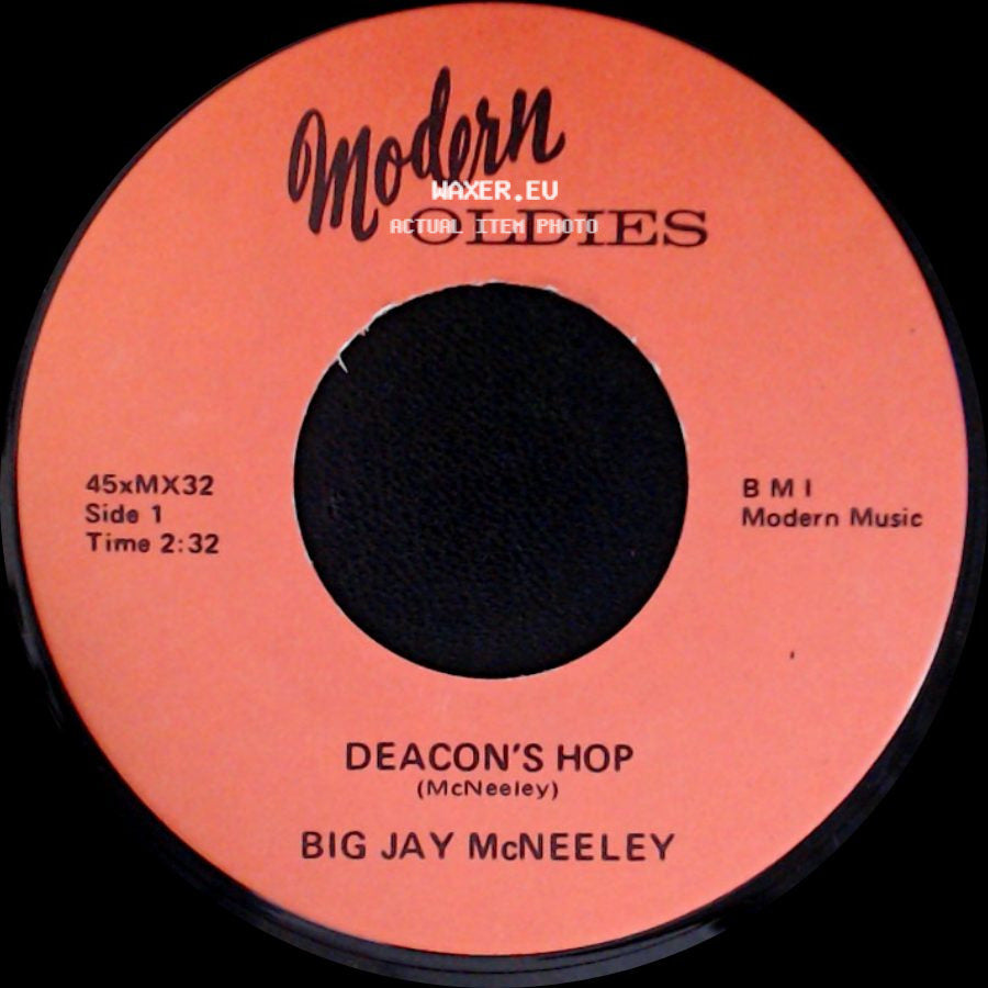 Big Jay Mcneeley - Deacon's Hop / Blues In G Minor side A